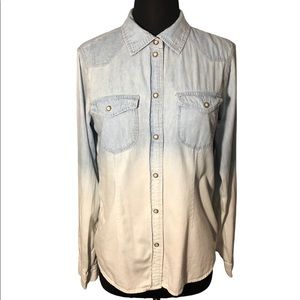 Sanctuary ombré snap up top